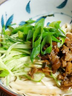 つるっとした喉ごし 冷やし肉味噌うどん-レシピのメイン写真