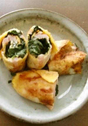 暑い日は☀ジュレ入りモロヘイヤの卵焼き☀-レシピのメイン写真