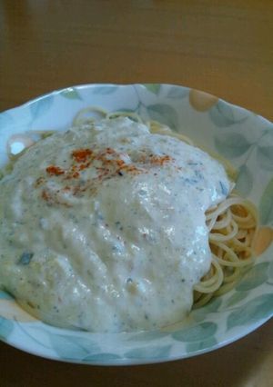 かんたん豆腐でクリームパスタ(*^^*)-レシピのメイン写真