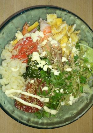 夏の昼ご飯にぴったり♪サラダうどん-レシピのメイン写真