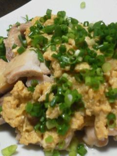 簡単蒸し鶏ネギソース-レシピのメイン写真