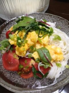 簡単>>サラダそうめん-レシピのメイン写真