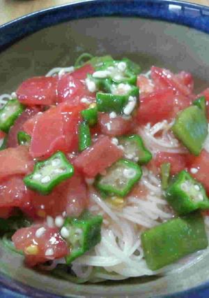 塩麹でヘルシーおいしいトマトそうめん-レシピのメイン写真