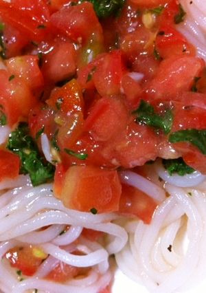 トマトのカッペリーニ風　トマトde冷麺-レシピのメイン写真