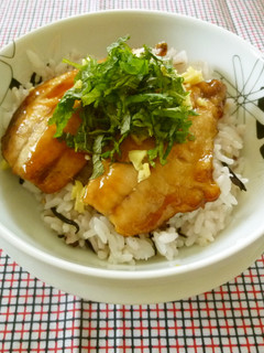 アジのふんわり蒲焼丼-レシピのメイン写真