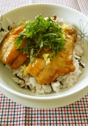 アジのふんわり蒲焼丼-レシピのメイン写真