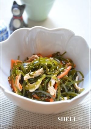 スチーマーで♪鶏ささ身と切り昆布煮☆-レシピのメイン写真