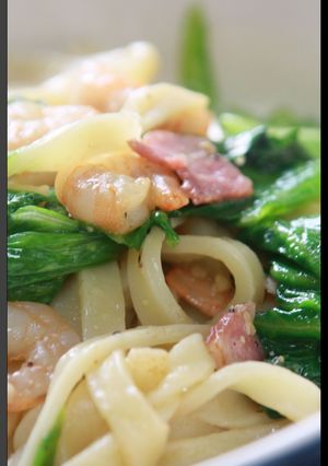 味噌とレタスのパスタ-レシピのメイン写真