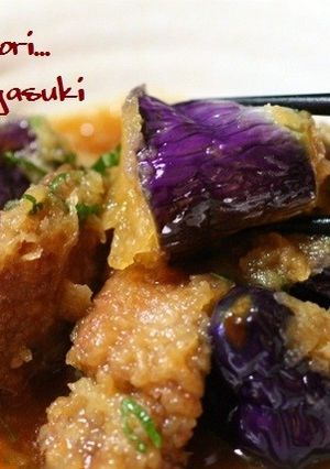 茄子と牛肉の山椒風味な揚げびたし。-レシピのメイン写真