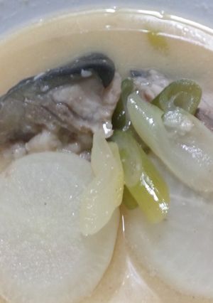 煮るだけ１０分♪味噌と酒粕で♪ぶり大根風-レシピのメイン写真