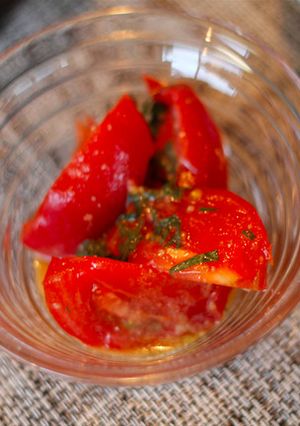トマトの醤油麹ドレッシング和え-レシピのメイン写真