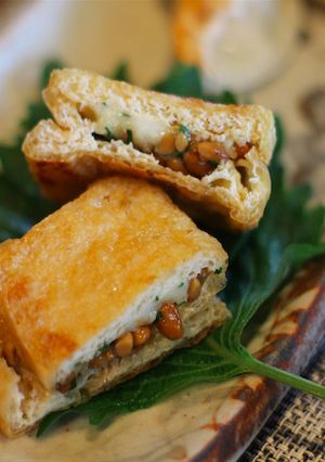 糖質オフ！お揚げの納豆チーズ焼き-レシピのメイン写真