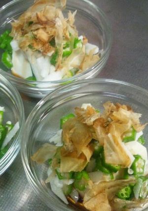 夏にピッタリ☆簡単オクラ・長芋・豆腐♪-レシピのメイン写真