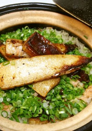 旨み凝縮!鮭のハラスの炊き込みご飯-レシピのメイン写真