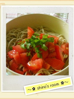 トマトと大葉の冷たいお蕎麦-レシピのメイン写真