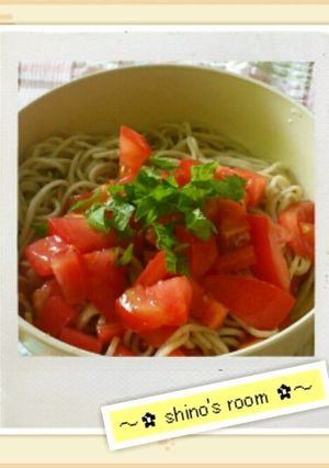 トマトと大葉の冷たいお蕎麦-レシピのメイン写真