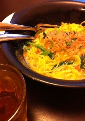 納豆たまごスパゲティ-レシピのメイン写真