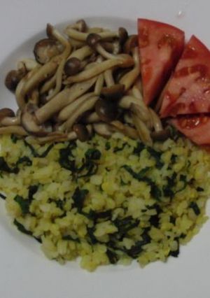 炒飯しめじ炒添え-レシピのメイン写真