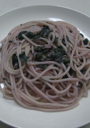 金時草（キンジソウ）のパスタ-レシピのメイン写真