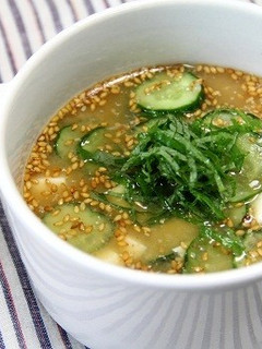 きゅうりと豆腐の冷や汁-レシピのメイン写真