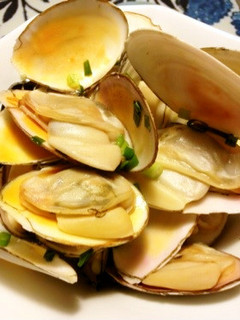 白貝(サラガイ)のバター風味酒蒸し-レシピのメイン写真