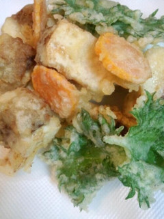 豆腐のひき肉はさみ天ぷら。-レシピのメイン写真