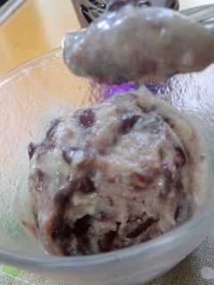 甘酒と小豆のアイスクリーム-レシピのメイン写真