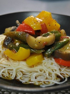 夏野菜たっぷりそうめん-レシピのメイン写真