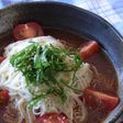 ★トマトジュース★で☆冷やし中華☆