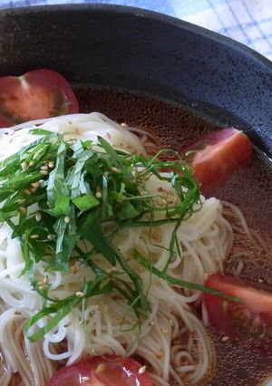 ★トマトジュース★で☆冷やし中華☆-レシピのメイン写真