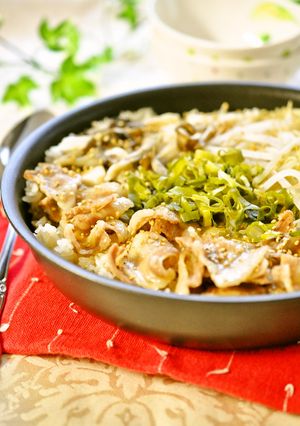 豚バラ＆もやしのビビンバ風♫炊きこみご飯-レシピのメイン写真