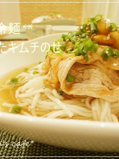 豚しゃぶで♪ボリューミー冷麺*-レシピのメイン写真