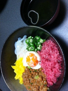 ねばねば美味しい♪ばくだん丼!!-レシピのメイン写真