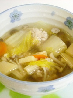 鶏団子の中華スープ-レシピのメイン写真
