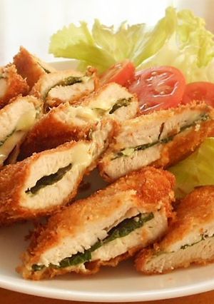 ボリューム満点！鶏むね肉のチーズサンド-レシピのメイン写真