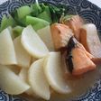あまりもので!大根と鮭と小松菜の煮物