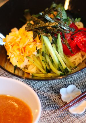 冷や麦の冷やし中華風　醤油麹ダレ-レシピのメイン写真