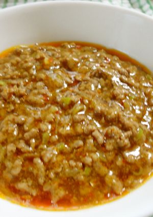 ひき肉の豆板醤炒め-レシピのメイン写真