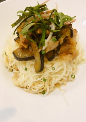 生姜焼きのっけそうめん-レシピのメイン写真