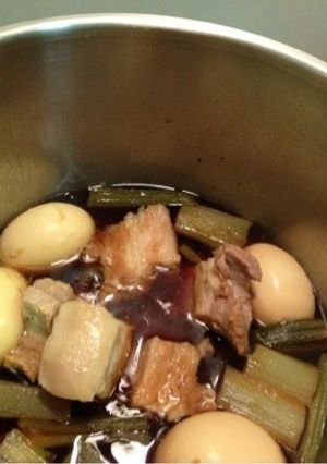豚角煮with煮卵！-レシピのメイン写真
