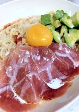 トマトつゆwithアボカド＆生ハム-レシピのメイン写真