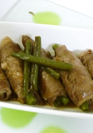 インゲン豆とにんじんの肉巻き-レシピのメイン写真