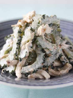 ゴーヤーと鶏ささみのおかかマヨ和え-レシピのメイン写真