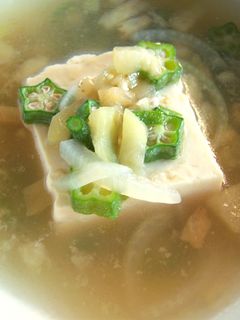簡単&短時間オクラのトロトロお豆腐スープ-レシピのメイン写真