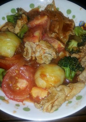ロールキャベツと豚肉のケチャップ炒め-レシピのメイン写真