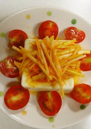 最強コンビ★白髪ねぎで美味しく冷やっこ-レシピのメイン写真