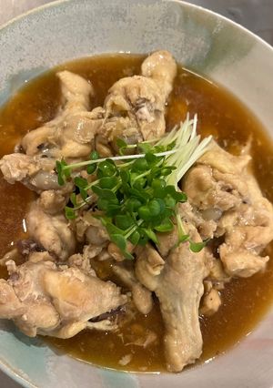 手羽元のニンニク蒸し煮-レシピのメイン写真