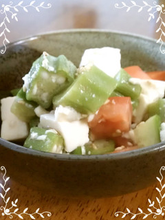 夏野菜のコロコロサラダ-レシピのメイン写真