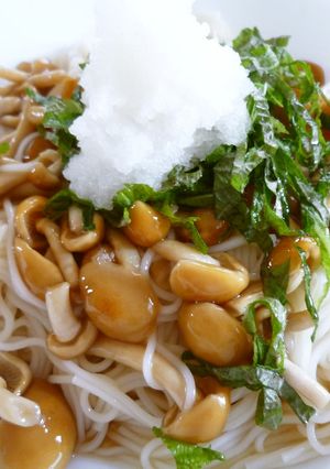 なめこおろしそうめん-レシピのメイン写真