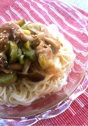 夏バテ解消!肉味噌そうめん☆-レシピのメイン写真